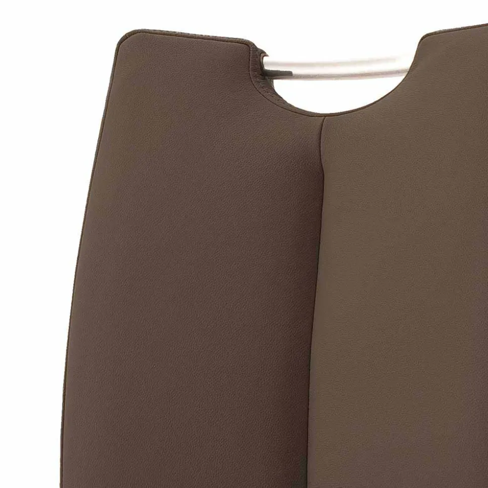 Brauner Stuhl mit hoher Lehne - Montry (2er Set)