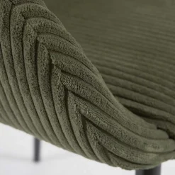 Breitcord Stühle in Dunkelgrün - Rovakis (4er Set)