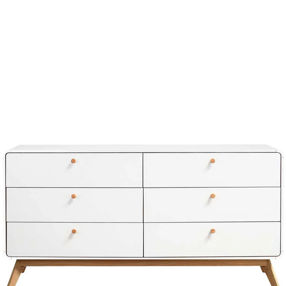 Breite Kommode mit sechs Schubladen - Kolreva