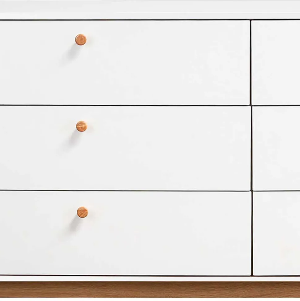 Breite Kommode mit sechs Schubladen - Kolreva