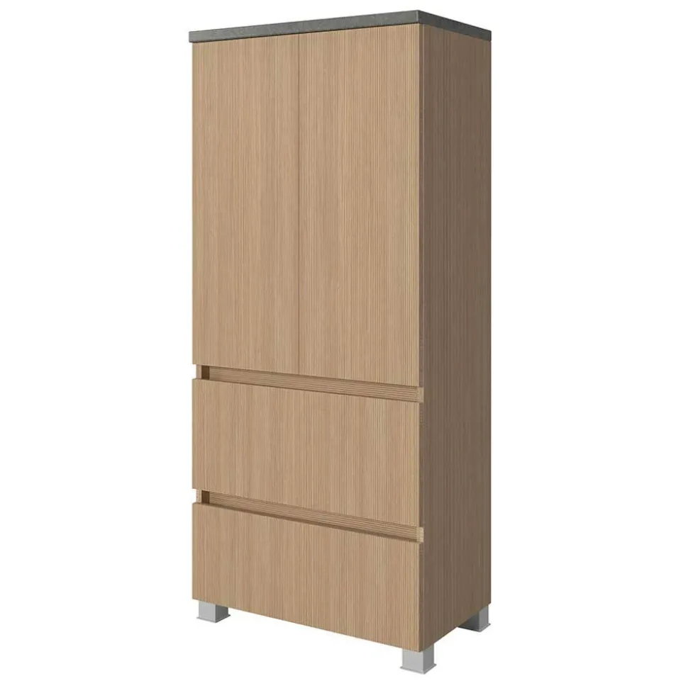 Breiter Midi-Schrank fürs Badezimmer - Leitha