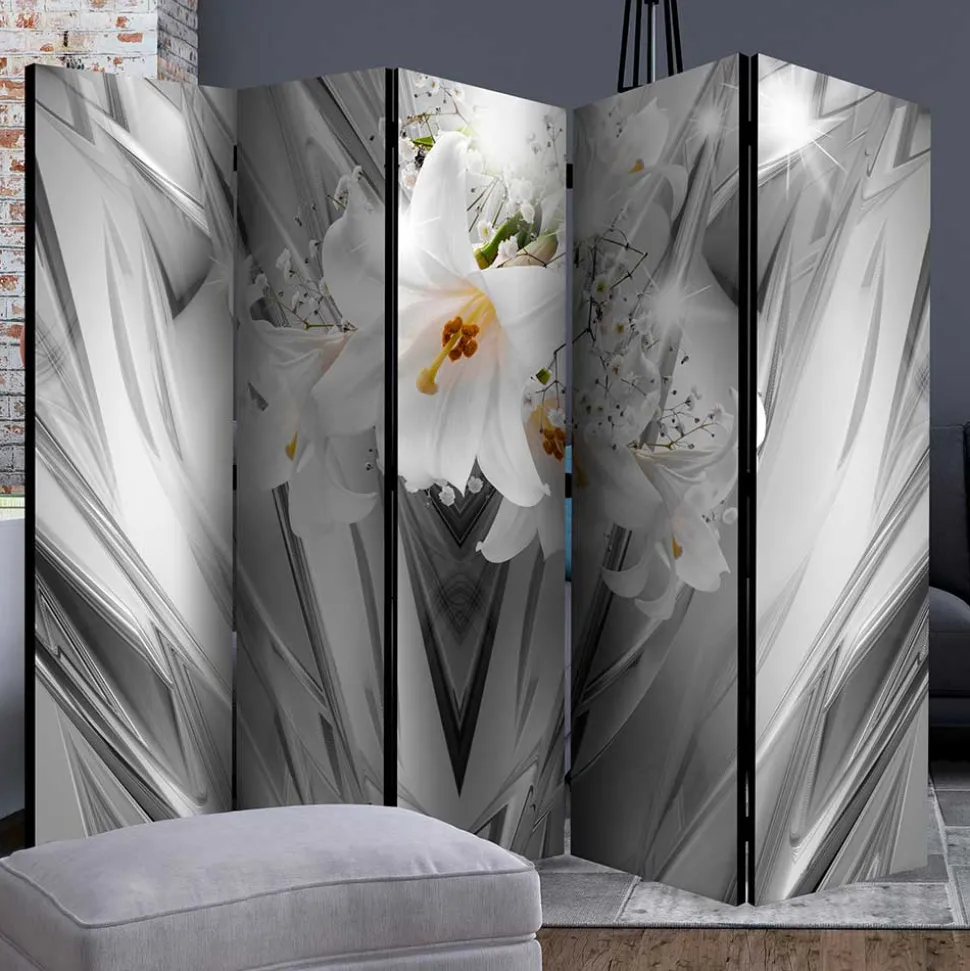 Breiter Paravent mit Fotodruck Leinwand - Drosalimo
