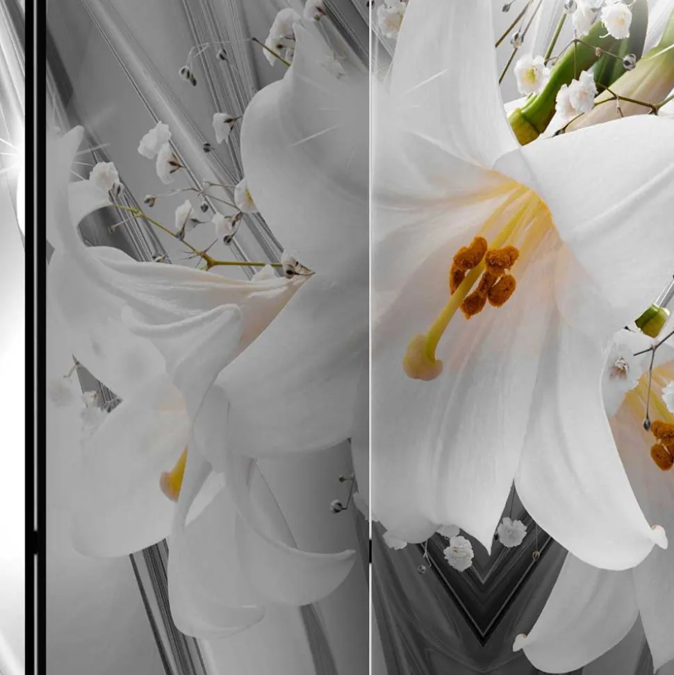 Breiter Paravent mit Fotodruck Leinwand - Drosalimo