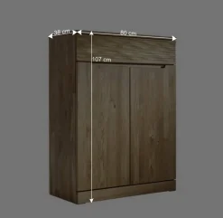 Büro Kommode Natrius aus Wildeiche Massivholz