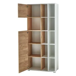 Büro Regal mit Türen Set - Ziharo (zweiteilig)