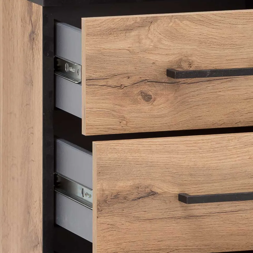 Büro Rollcontainer in Eiche Optik - Zustic