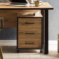 Büro Rollcontainer in Eiche Optik - Zustic