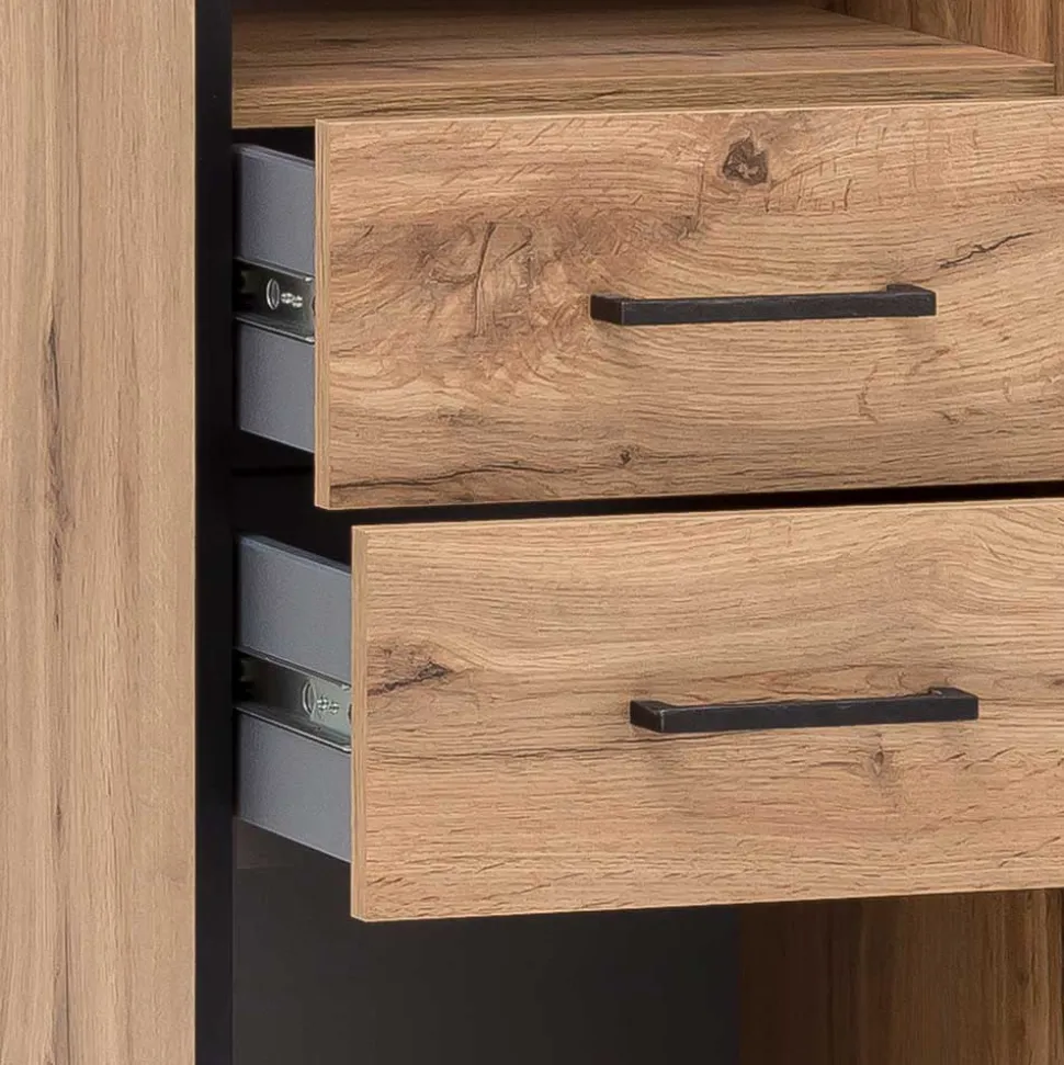 Büro Schreibtisch & Regal Set - Zustic (dreiteilig)