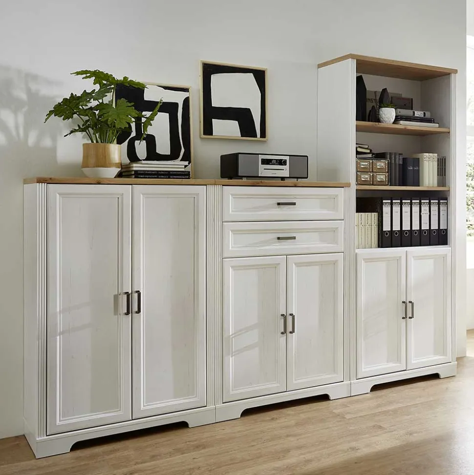 Büro Schränke Set - Landhaus - Mehady (dreiteilig)