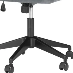 Büro Velours Drehstuhl in Grau auf Rollen - Rasmus