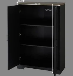 Büro Wohnwand im Landhaus Stil - Joe (dreiteilig)