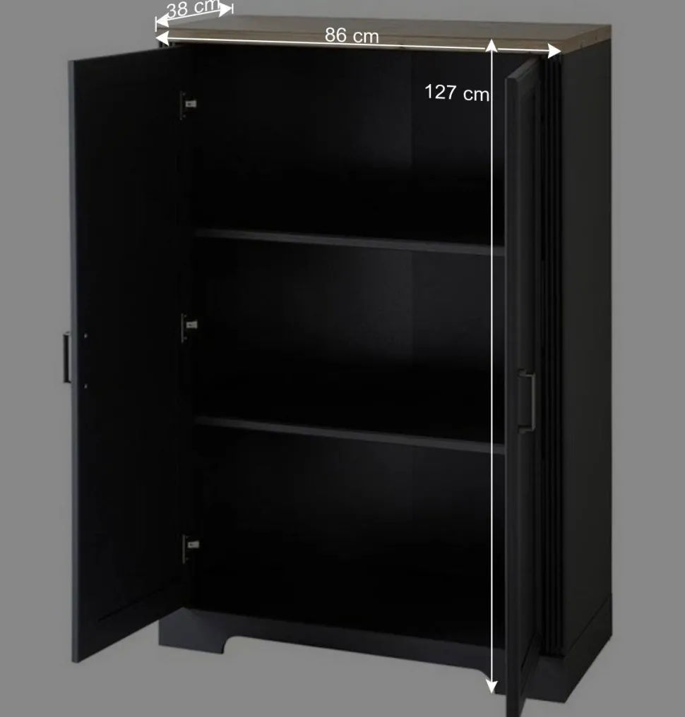 Büro Wohnwand im Landhaus Stil - Joe (dreiteilig)