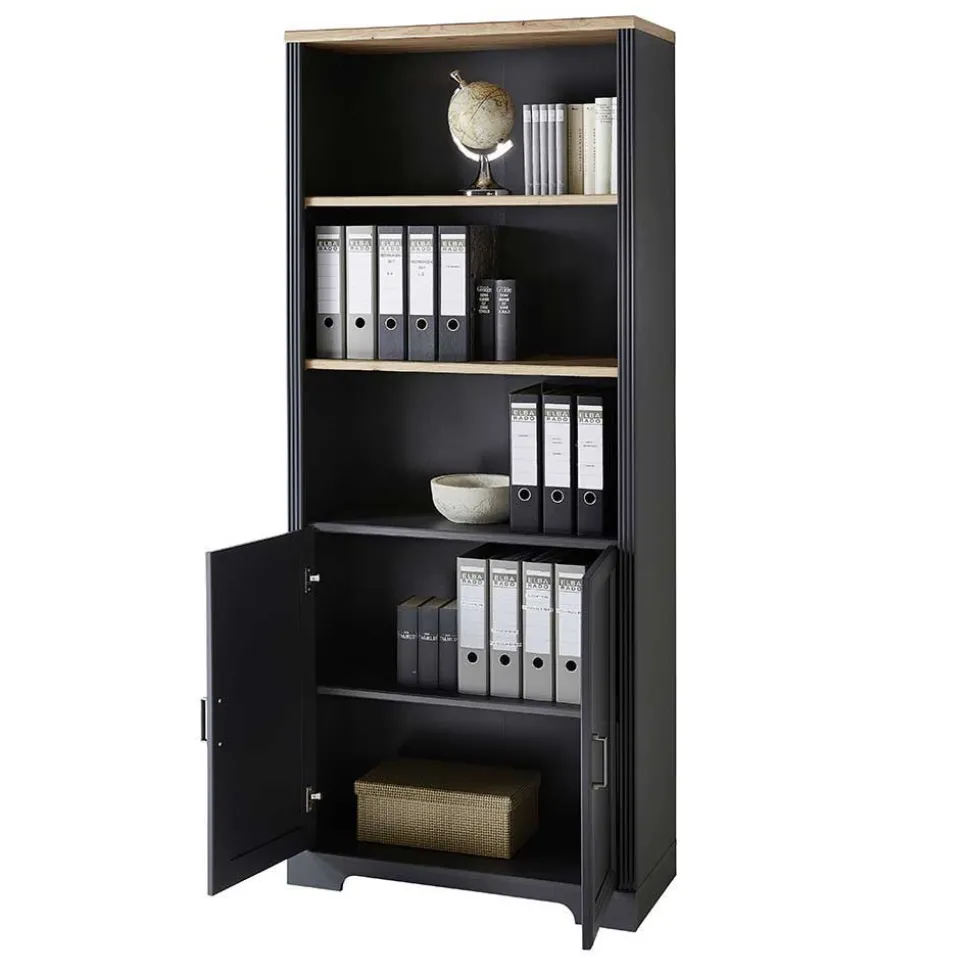 Büro Wohnwand im Landhaus Stil - Joe (dreiteilig)