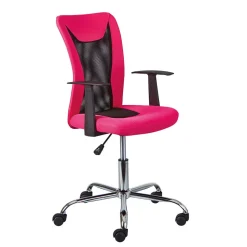 Bürodrehstuhl in Pink & Schwarz - Catama