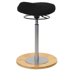 Bürohocker für aktives Sitzen in Schwarz - Enjisaco