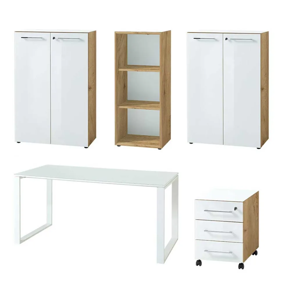 Büromöbel Ausstattung Kombi - Laszlo (fünfteilig)