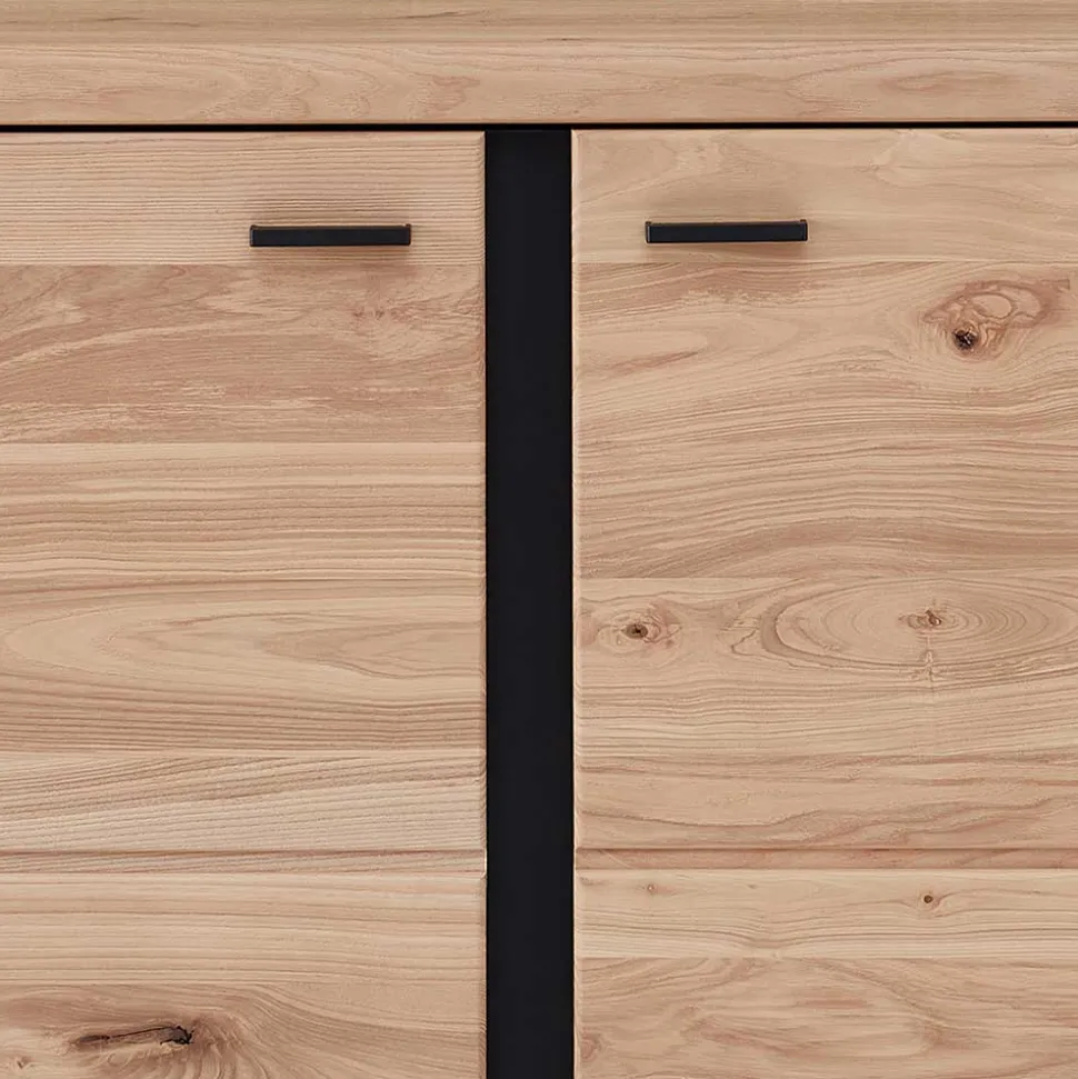 Büromöbel Kombination teilmassiv - Emly (sechsteilig)