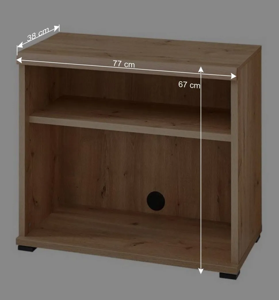 Büromöbel Kombination teilmassiv - Emly (sechsteilig)