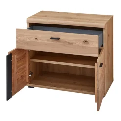 Büromöbel Kombination teilmassiv - Emly (sechsteilig)