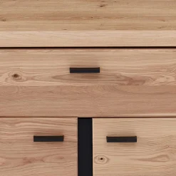 Büromöbel Kombination teilmassiv - Emly (sechsteilig)