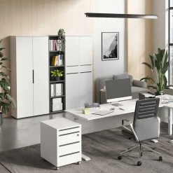 Büroschrank mit vier Türen und Schublade - Sparkle