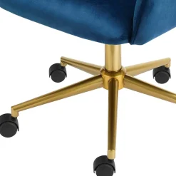 Bürostuhl in Blau mit Gold - Continento
