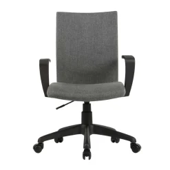 Bürostuhl in Grau mit Armlehnen - Lucasz