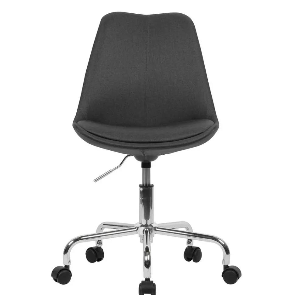 Bürostuhl in Schwarz & Chrom - Durioso