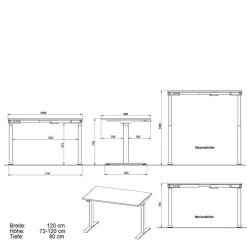 Bürotisch elektrisch höhenverstellbar - Vin