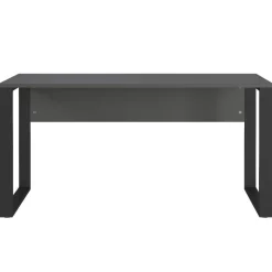 Bürotisch in Dunkelgrau mit Schwarz - Lacuva