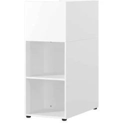 Bürotisch Kombination in Weiß - Sparkle (dreiteilig)