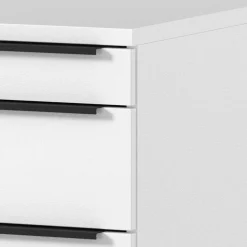 Bürotisch Kombination in Weiß - Sparkle (dreiteilig)