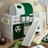 Buche Fußball Hochbett mit Rutsche - Ballona
