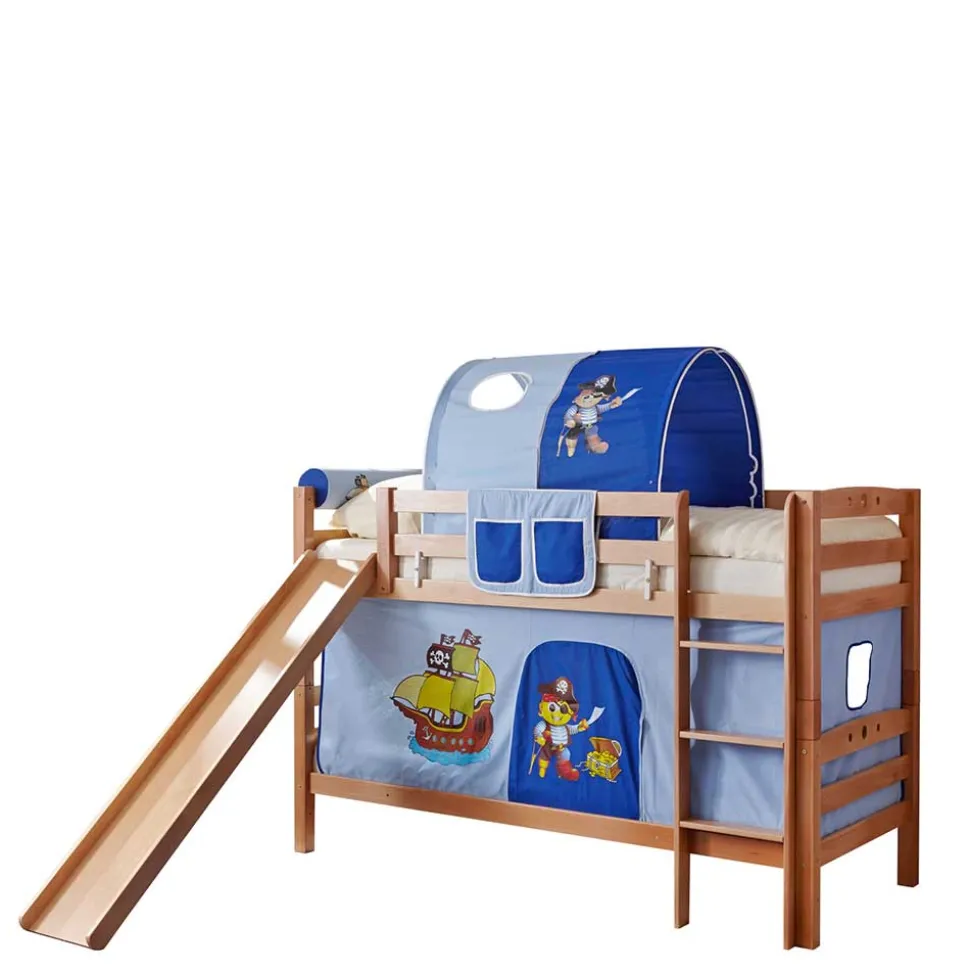Buche Stockbett für Jungen mit Rutsche - Leonie