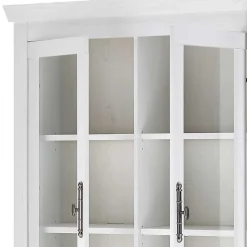 Buffet Vitrine in weißer Holzoptik Pinie - Liancos