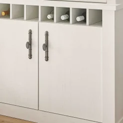 Buffet Vitrine in weißer Holzoptik Pinie - Liancos