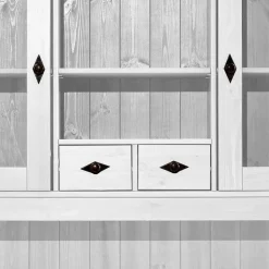 Buffetschrank Satumare in Weiß Kiefer teilmassiv
