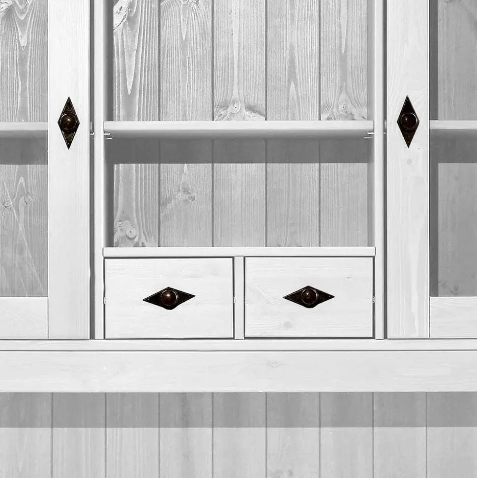 Buffetschrank Satumare in Weiß Kiefer teilmassiv