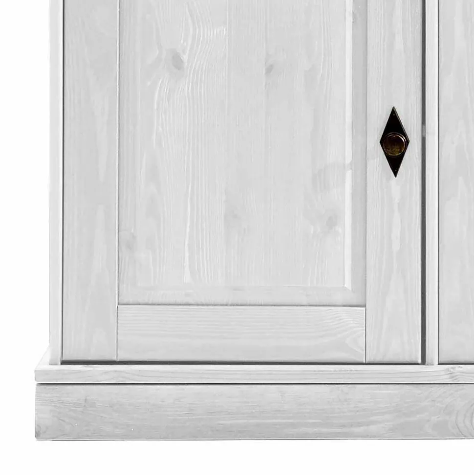 Buffetschrank Satumare in Weiß Kiefer teilmassiv