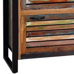 Bunte Flurmöbel im Shabby Chic - Vosbadus (vierteilig)