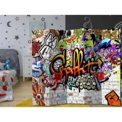 Bunter Paravent für Jugendzimmer - Apulca