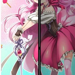 Bunter Paravent mit Manga Mädchen Motiv - Vinales