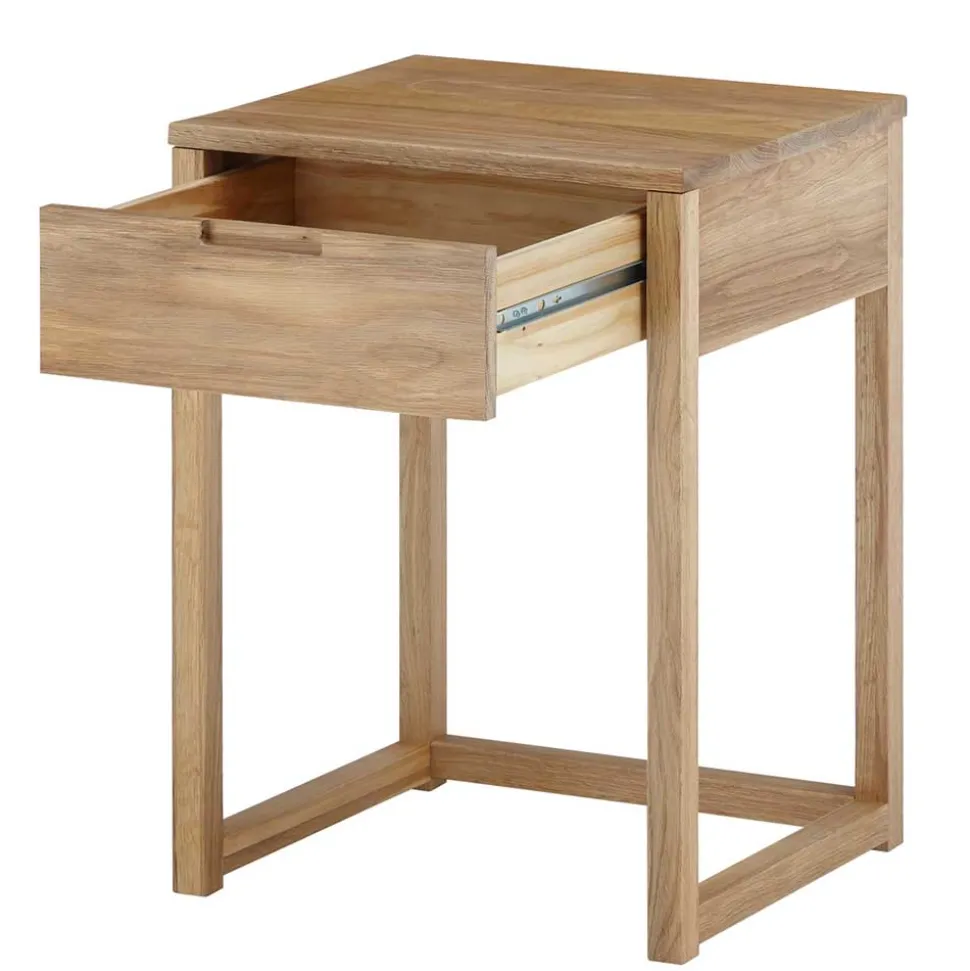 45c60c40 Massivholz Nachtkonsole mit Bügelgestell - Egina