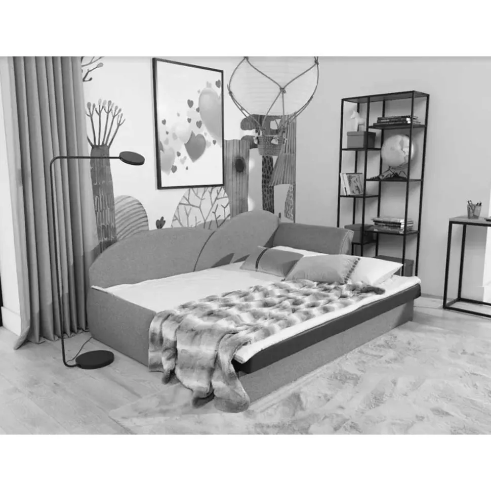 Chaiselongue mit Bettfunktion zweifarbig - Lagroma