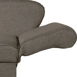 Chaiselounge in Beigegrau mit Buche - Senade