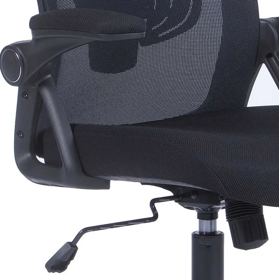 Chefsessel mit Kopfstütze in Schwarz - Geritts