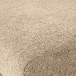 Chenille Hocker in Beigegrau Melange - Paola