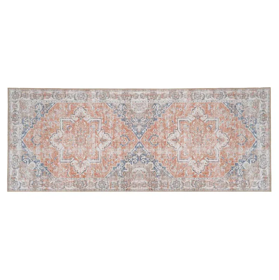 Chenille Läufer mit hellem Orient Muster - Kyoko