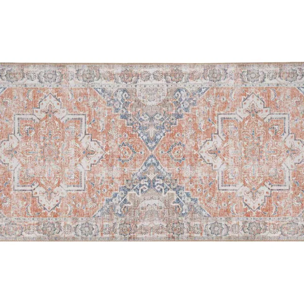 Chenille Läufer mit hellem Orient Muster - Kyoko