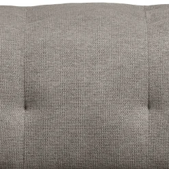 Chenille Polsterhocker in Graugrün - Aramato